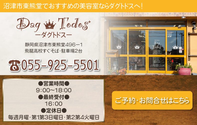 沼津市東熊堂美容室・美容院・ヘアサロン｜ダグトドス